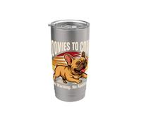 Zoomies to Coma, pas d'avertissement, pas d'excuses, bouledogue français Gobelet isotherme en acier inoxydable double paroi