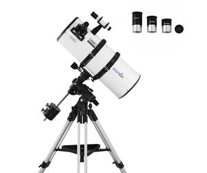 Zoomion Genesis 200/800 EQ-4 Télescope astronomique à réflexion pour Adultes, Adolescents et débutants en Astronomie