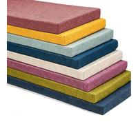 Zoomlie Coussin de banc de taille personnalisée avec dos en caoutchouc antidérapant, coussin de siège en mousse haute résilience pour salle à manger, salle à manger, salle de lecture, banc d'entrée