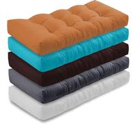 Zoomlie Coussin d'intérieur personnalisé pour banc de salle à manger avec coussins rembourrés - Coussins de rechange en mousse haute densité avec fond antidérapant - 10 cm d'épaisseur (bleu violet