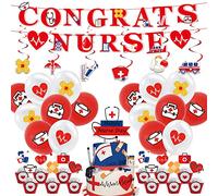 ZOOMPIL Décorations de fête d'infirmière, Toppers pour Cupcake Infirmière, Décorations de Gâteau de Graduation d'Infirmière, pour la fête de la semaine des infirmières, 44pcs