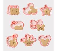 ZOOMPIL Emporte-pièces Mouse, Mouse Cookie Cutters 8 Pièces, Mouse Moule à Biscuits Enfants, DIY Fondant Cookie Cutter Mououse Cutter pour décoration de fête d'anniversaire