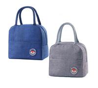 ZOOMPIL Sac Isotherme Repas, 2pcs Lunch Bag Portable, Sacs de Pique-Nique Thermiques, Sac à Lunch Sac Thermique, Mini Sac Isotherme Repas, pour Femme, Homme,École et Bureau Filles Enfants