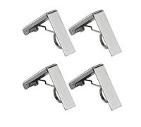 ZoomSky 4 Pcs Pince pour Nappe, Clip Nappe de Table en Acier Inoxydable Fixe-Nappe à Ressort pour Restaurant Fêtes Pique-Nique