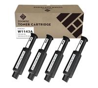 ZOOMTEC 143A W1143A Cartouche de Toner Compatible pour HP 143A W1143A 143AD W1143AD Noir Compatible pour Imprimante HP Neverstop Laser MFP 1202w 1202nw 1201n 1001nw (4X Noir)