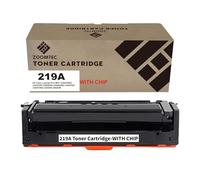 ZOOMTEC 219A W2190A avec Puce Cartouche de Toner Compatible pour Imprimante HP Color LaserJet Pro MFP 3302FDWG 3302FDW 3302SDW 3302SDWG 3302FDN 3302FDNG 3202DN 3202DW (1x Noir, avec Puce)
