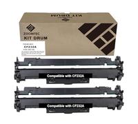 ZOOMTEC 32A CF232A Tambour Kit Imagerie Unité Drum Compatible pour Imprimante HP Laserjet Pro M118 M203 M220 M118dw M203d M203dn M203dw MFP M227 M148 M227fdn M227fdw M148fdw M148dw M148fdw (2X Noir)