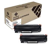 ZOOMTEC CE285A 85A Cartouches de Toner Compatible avec Imprimantes HP LaserJet Pro P1100, P1102, P1102W, M1212NF M1217NFW, M1130, M1132, M1132MFP(2 Noir)