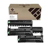 ZOOMTEC Compatible pour DR-2510 DR 2510 DR2510 Kit Tambour Compatible pour Imprimante Brother DCP-L2627DW HL-L2400DWE DCP-L2627DWXL DCP-L2620DW MFC-L2860DW DCP-L2665DW DCP-L2660DW MFC-L2860 (2X Noir)