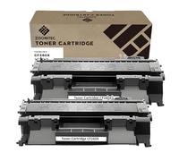 ZOOMTEC Compatible pour HP CF280X 80X CF280A 80A Noir Cartouche de Toner Compatible pour Imprimante HP Laserjet Pro 400 M401dn M401n M401dw M401a M401d M401dne M401 MFP M425dn M425dw M425 (2X Noir)
