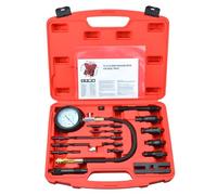 Zoomtools 18 pièces Kit de test de compression pour moteur Diesel Manomètre de test pour moteur Diesel