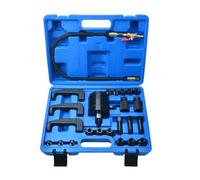 Zoomtools 24pcs Kit Extracteur d'Injecteur Pneumatique pour Moteurs Diesel, Vibration à Air 5-8 Bars, avec Crochet Extracteur d'Injecteur, 19 Adaptateurs, Tuyau de Rallonge