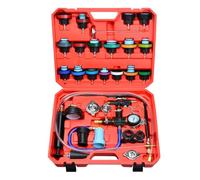 Zoomtools 28 PCS Kit de Testeur de Pression de Système de Refroidissement et Remplissage de Liquide de Refroidissement, Kit de Testeur de Pression de Radiateur Universel