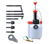 Zoomtools 3L Outil de Remplissage d'Huile de Boîte de Vitesses, outil de transfert de liquide de système de remplissage d'huile avec 8 adaptateurs en alliage