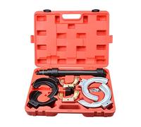 Zoomtools Compresseur de ressort hélicoïdal de jambe de force de moteur, extracteur de bobine de fourche interchangeable, ensemble d'outils pour démonter le ressort d'amortisseur automobile