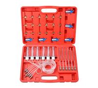 Zoomtools Ensemble d'adaptateurs de débitmètre d'injecteur Diesel à 6 cylindres, kit de Test de Fuite de Diesel à Rampe Commune avec 24 adaptateurs, Outil de Test d'injecteur de Pression de Carburant