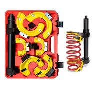 Zoomtools Macpherson Strut Kit de compresseur de ressort hélicoïdal interchangeable Fourche hélicoïdale Extracteur d'outils avec protection de joug