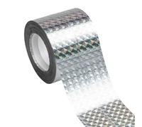 Zoonvii Ruban Repulsif pour Oiseaux 100m x 4,8cm Bande Repulsive Anti Pigeon,Bande Répulsive Anti Oiseaux,Anti Pigeon Protection du Jardin et Lutte Contre Les Nuisibles