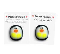 Zoonvii Un Petit câlin de Pingouin de Poche Mini Pingouin Mignon de câlin de Poche d'animal Cadeau spécial de décoration de Poche de Pingouin pour sa fête de Mariage d'anniversaire(2pcs)