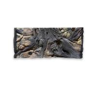 ZooPaul Amazonas Fond de fond d'aquarium 3D 80 x 40 cm Motif rocher roche racine Structure Amazonas