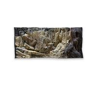 ZooPaul Amazonas Fond de fond d'aquarium 3D 80 x 40 cm Motif rocher roche racine Structure Amazonas