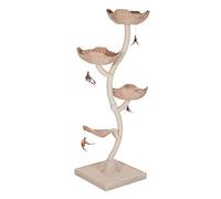 zooplus Cat ´s Flower XXL Arbre à chat avec 3 paniers de couchage avec coussin réversible, jouet pour chat, robuste et stable, hauteur : env. 183 cm