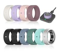 ZOOROO Lot de 10 coques de protection pour bagues compatibles avec Oura Ring Gen 4/Gen 3/Ultrahuman Ring Air, anti-chute, en silicone élastique, accessoires de protection pour homme et femme