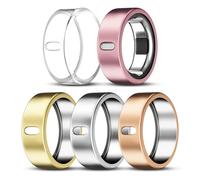 ZOOROO Lot de 5 coques compatibles avec Oura Ring Gen 4/Oura Ring Gen 3 Horizon/Heritage, charge de surport avec coque, protecteur anti-rayures en TPU pour bagues Oura pour homme et femme (taille 10)