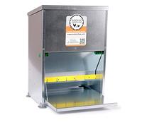 Zootec Mangeoire Poules Anti Nuisible Automatique 14 Kg- Distributeur Graines Poules - 35.5 × 24 × 47.5 cm