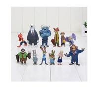 Zootopie Coffret 12 Figurines Animaux, Collection Complète Enfants & Fans de Dessins Animés
