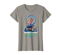 Zootopie Poster T-Shirt, Femme, Ardoise, L