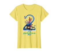 Zootopie Poster T-Shirt, Femme, Citron, L