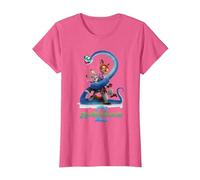 Zootopie Poster T-Shirt, Femme, Rose Chiné, L