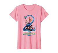 Zootopie Poster T-Shirt, Femme, Rose, S