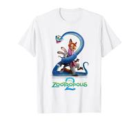 Zootopie Poster T-Shirt, Homme, Blanc, L