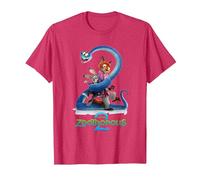 Zootopie Poster T-Shirt, Homme, Rouge Chiné, XL