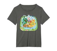 Zootropolis The City T-Shirt, Femme Grandes tailles, Asphalte, 2X