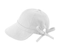 ZOOWMRALK Chapeaux de Soleil, Chapeau Paille, Plage, Seau Mode Printemps été Casquettes pêche Virsor nœud arrière pêcheur Dame Sport(White)