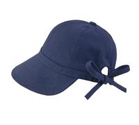 ZOOWMRALK Chapeaux de Soleil, Chapeau Paille, Plage, Seau Mode Printemps été Casquettes pêche Virsor nœud arrière pêcheur Dame Sport(Blue)