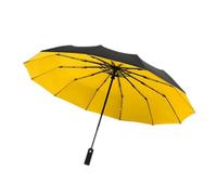 ZOOWMRALK Parapluies automatiques, parapluie coupe-vent double couche bande pluie résistant au vent voyage soleil inverse 12 baleines pliant UV luxe parasol(Red)