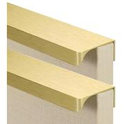 ZOOWMRALK Poignées invisibles, tiroir caché, or brossé, placard de cuisine, porte d'armoire en aluminium, meubles garde-robe, 2 pièces(Length 1200mm)