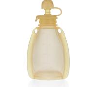 ZOPA Pochette rechargeable en silicone pour aliments pour bébés, jaune transparent