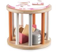 Zopa Wooden Jigsaw jeu de formes en bois 18 m+ Pink 1 pcs