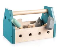 Zopa Wooden Tool Box ensemble d’accessoires Blue 14 pcs
