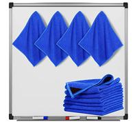 Zopeal 8 Packs Chiffon de Nettoyage Magnétique Gomme Effaçable à Sec en Microfibre Gomme Magnétique de Tableau Blanc Sèche Lavable Réutilisable pour Salle de Classe, 10 x 9,25 Pouces (Bleu)