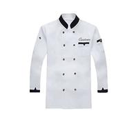 Zopmopae Manteau de Chef personnalisé à manches longues chemise de Chef uniforme de cuisine de Service alimentaire personnalisé veste de Chef pour hommes femmes