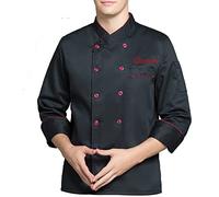 Zopmopae Manteau de Chef personnalisé à manches longues chemise de Chef uniforme de cuisine de Service alimentaire personnalisé veste de Chef pour hommes femmes