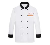 Zopmopae Manteau de Chef personnalisé à manches longues chemise de Chef uniforme de cuisine de Service alimentaire personnalisé veste de Chef pour hommes femmes