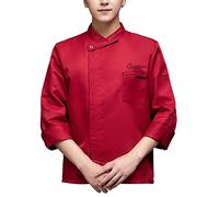 Zopmopae Manteau de Chef personnalisé à manches longues chemise de Chef uniforme de cuisine de Service alimentaire personnalisé veste de Chef pour hommes femmes