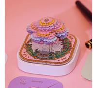 Zopoee Bloc-notes 3D - Calendrier sculpture en papier d'art - Pour la planification de bureau, les vacances, l'écriture, l'apprentissage, la période de l'Avent, pour écrire, planifier l'étude